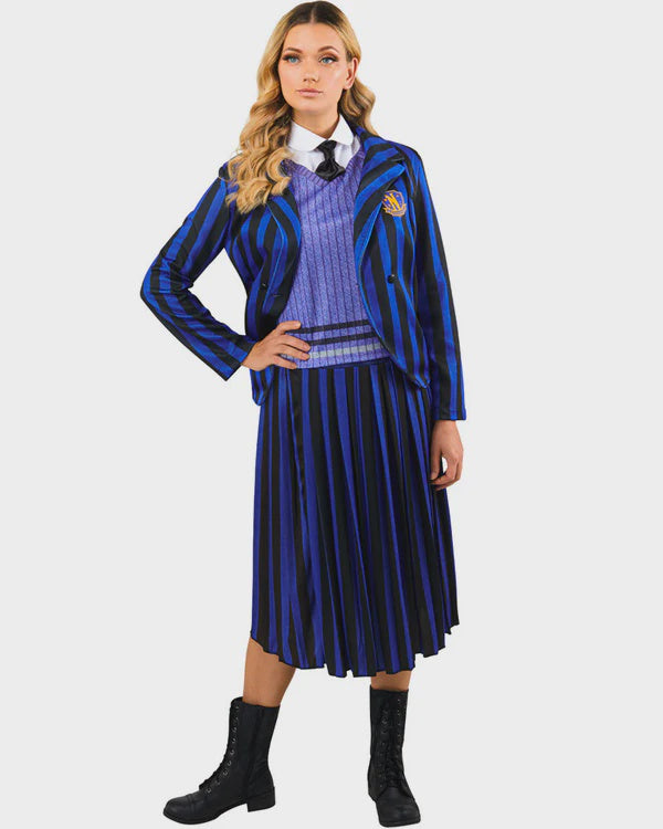 Wednesday Nevermore Academy Blue Enid Deluxe Womens Costume