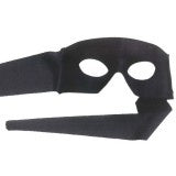 Black Pimpernel Eye Mask with Ties