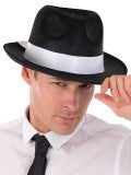 Gangster Hat Black & White