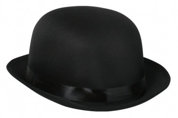 Satin Bowler Hat