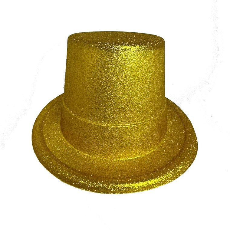 Gold Glitter Top Hat