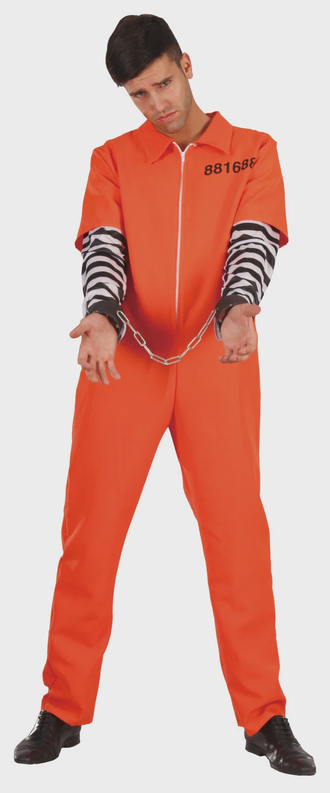 Orange Mens Jumpsuit Prisoner Costume