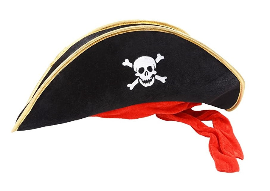 Pirate Hat with Gold Trim