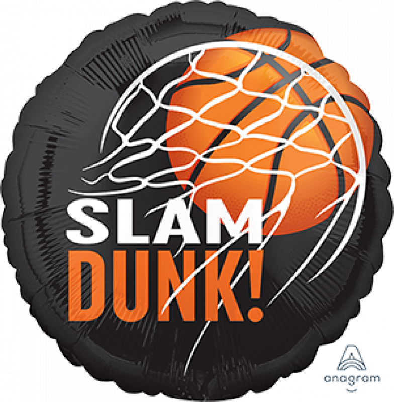 Slam Dunk Basketball Foil Balloon