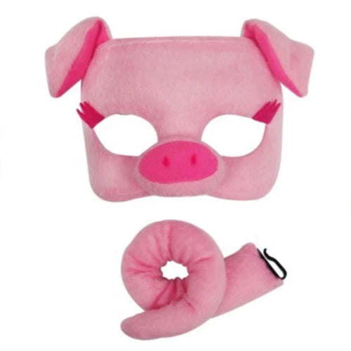Pig Deluxe Mask and Tail Set