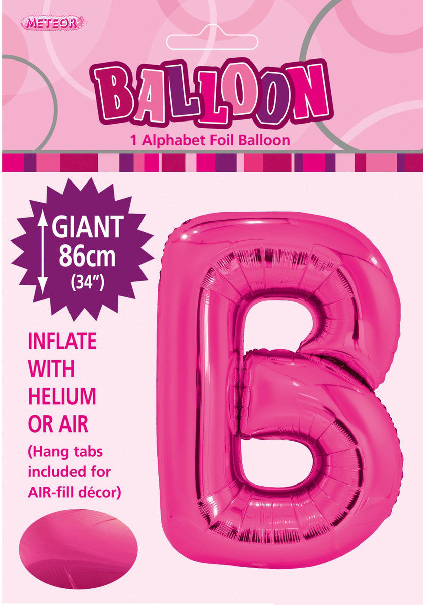 Hot Pink Letter B Megaloon