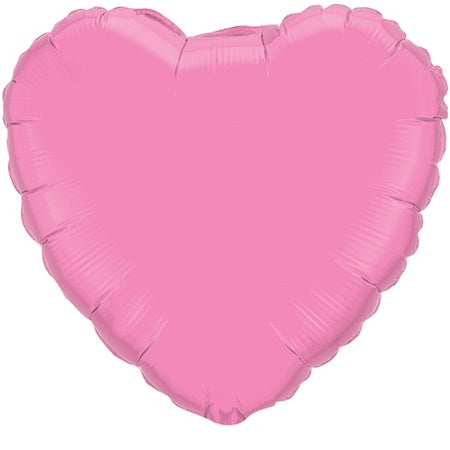 Rose Pink Plain Heart Foil