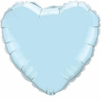 Jumbo Light Blue Heart Foil Balloon