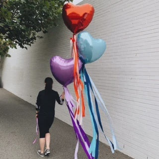 Jumbo Lavender Heart Foil Balloon