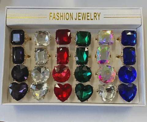 Assorted Jewelled Rings