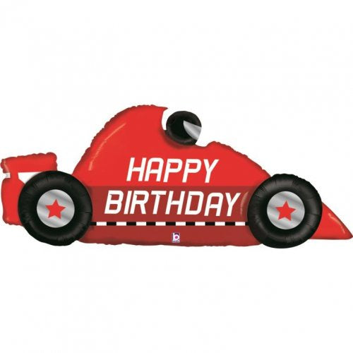 Race Car Birthday Foil Balloon