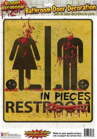 Bloody Unrestroom Door Sign