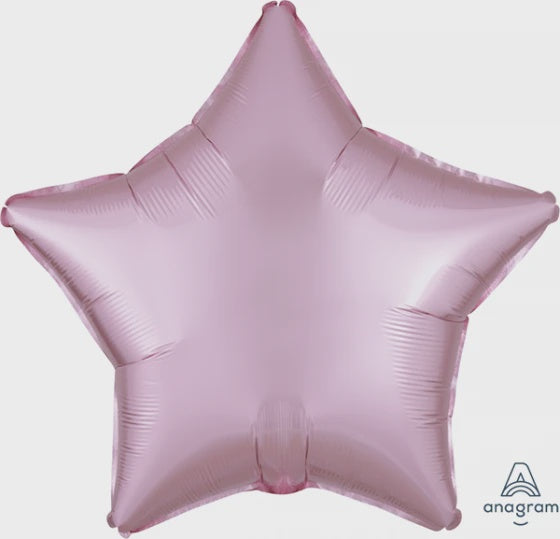 Satin Luxe Pastel Pink Star 19" Foil Balloon
