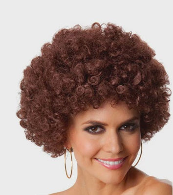 Brown Afro Costume Wig