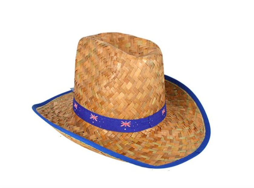 Australia Day Straw Hat