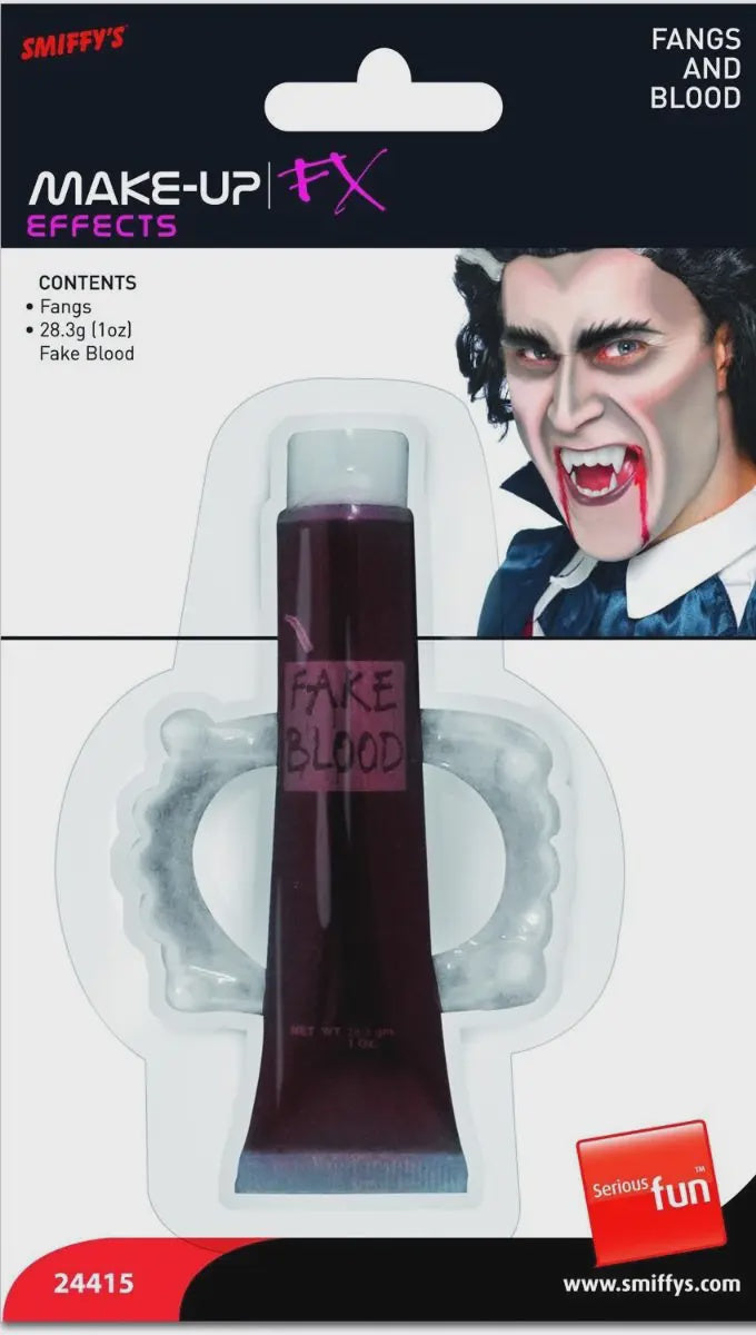 Blood and Fangs Make-up FX Vampire Halloween Kit