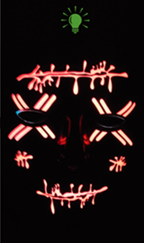 Light up Mask - Red