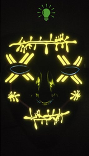 Light up Mask - Yellow
