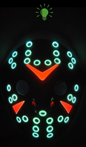 Light up Mask - Hockey Mask - Green