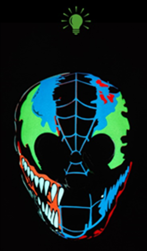 Light up Mask - Venom Colourful