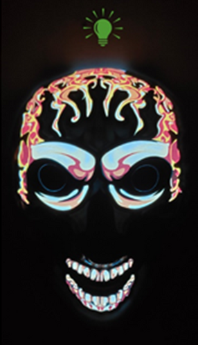 Light up Mask - Skull Smile