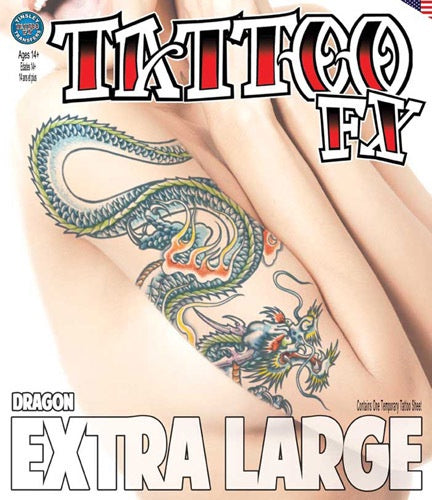 Dragon Temporary Tattoo - Extra Large