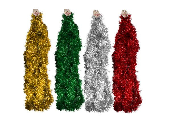 Metallic Tinsel Assorted Colours