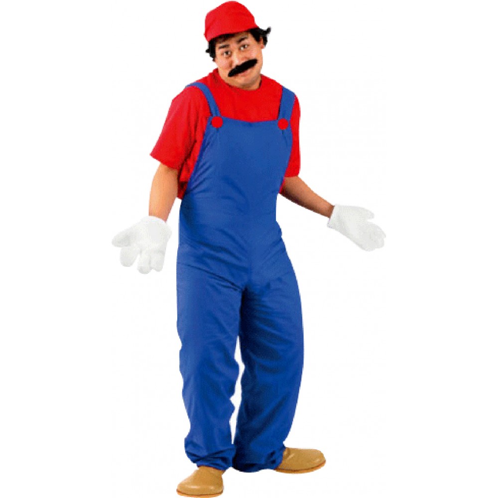 Super Mario Brothers Plumber Mens Costume
