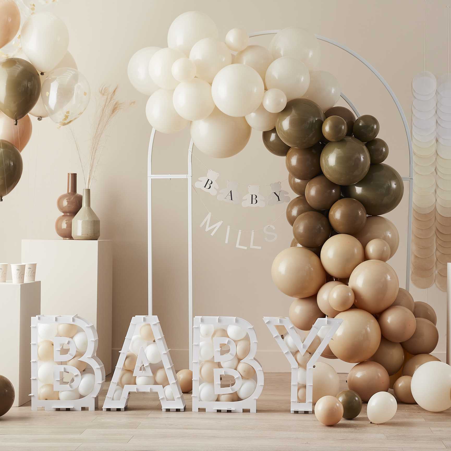 Ginger Ray Nude and Brown Balloon Garland Kit (Pack of 70)