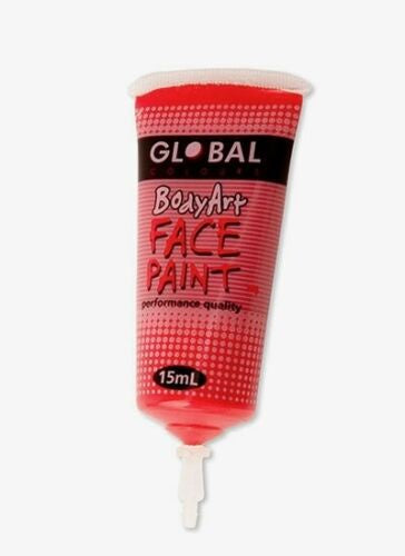 Brilliant Red Face Paint 15ml