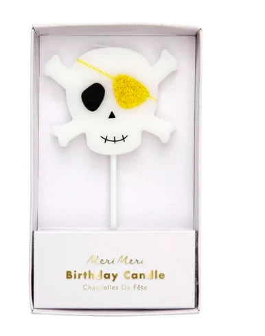 Meri Meri Pirate Bounty Skull Candle