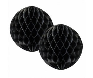 Black Honeycomb Balls 15 cm 2 Pack