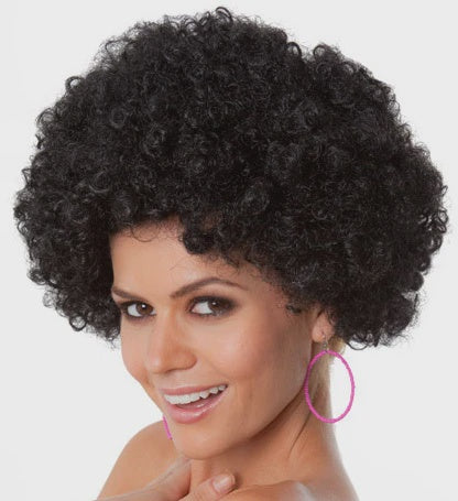 Party Afro Black Unisex Costume Wig
