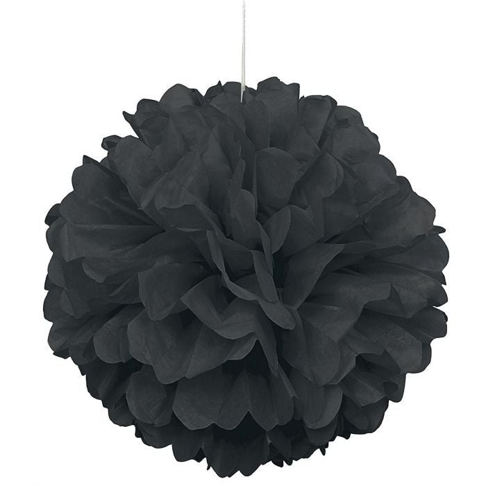 Black Paper Fluffy Decoration