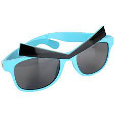 Blue Angry Eyes Glasses