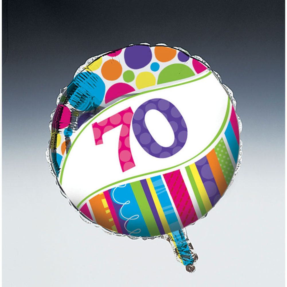 18in Bright & Bold 70 Foil Balloon