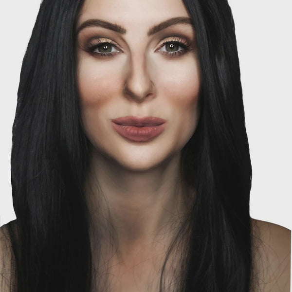 70s Cher Long Black Costume Wig