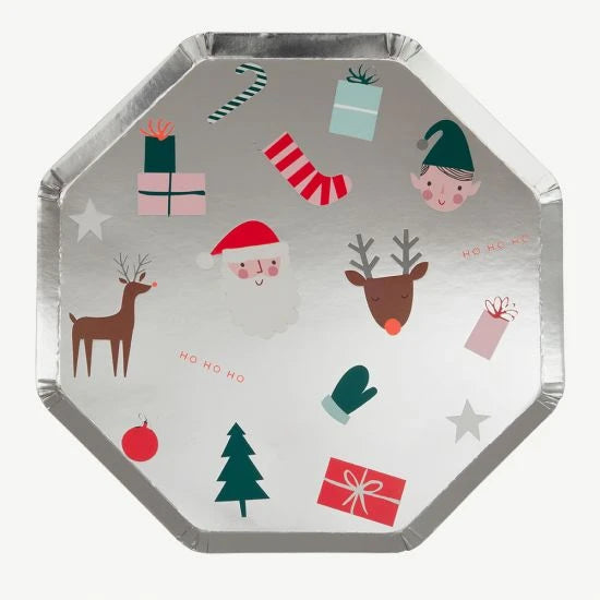 Meri Meri Christmas Festive Icons Plates