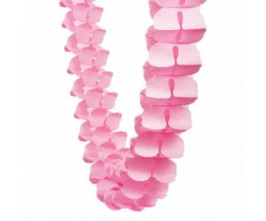 Classic Pink Honeycomb Garland