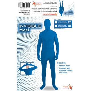 Blue Invisible Man Adult Costume