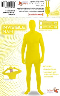 Yellow Invisible Man Adult Costume