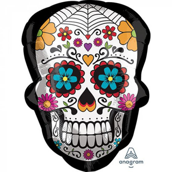 Day of the Dead Sugar Skull Supershape Balloon