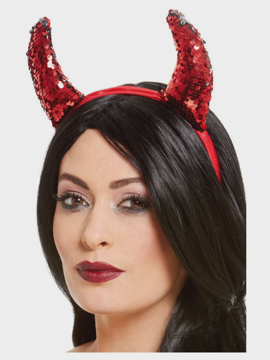 Reversible Sequin Devil Horns