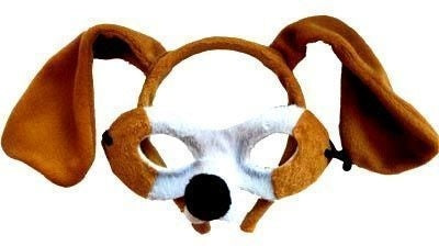 Furry Dog Mask and Ears