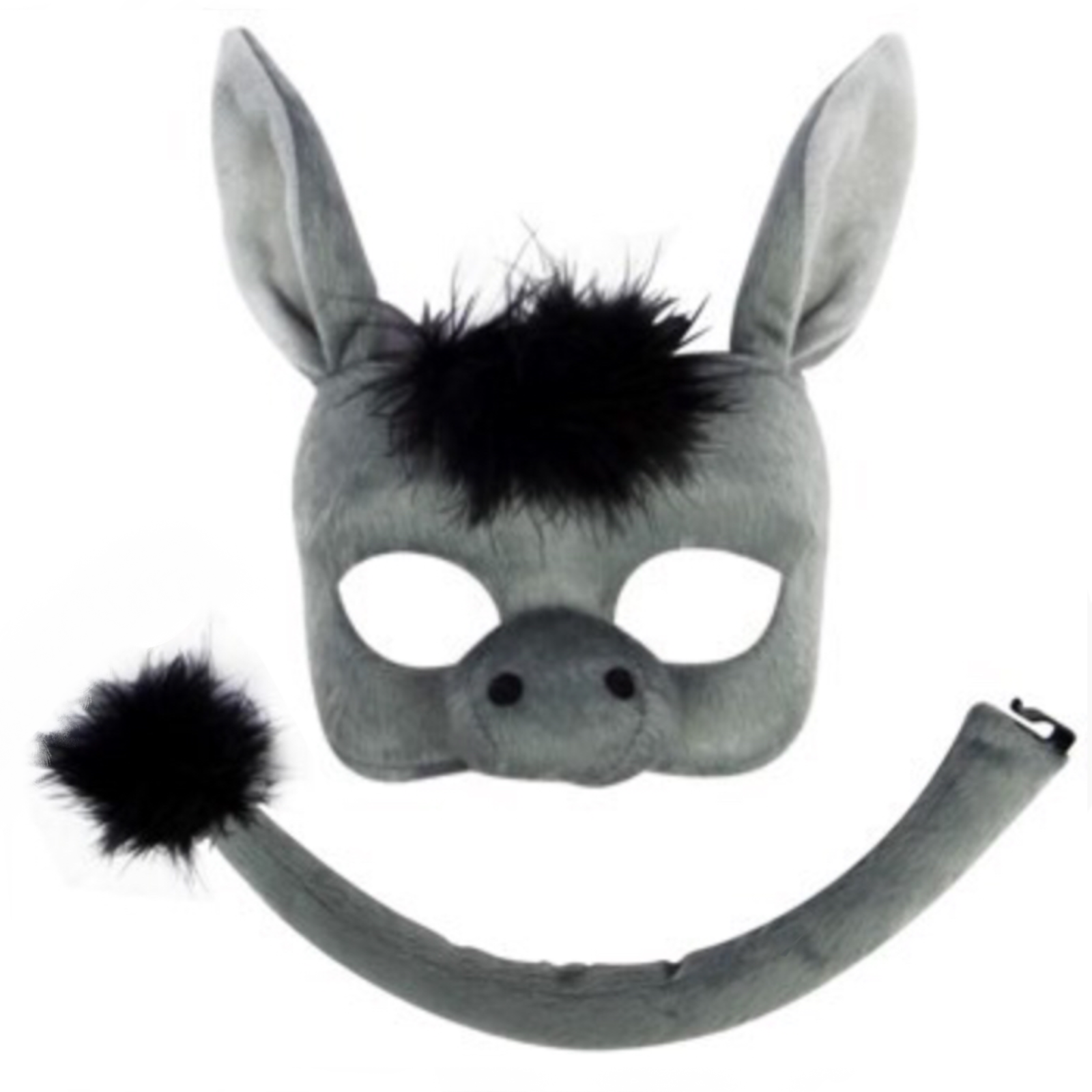 Deluxe Donkey Mask and Tail Set