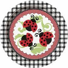 Lively Ladybugs Paper Plates