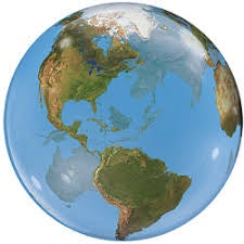 Earth Globe Bubble Balloon