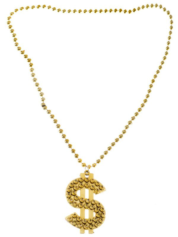 Dollar Sign Gold Necklace