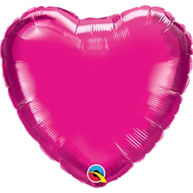 Jumbo Magenta Heart Foil Balloon