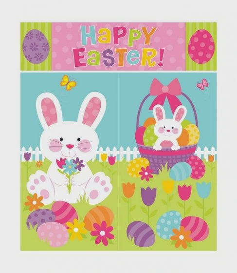 Happy Easter Scene Setter Wall Decorating Kit